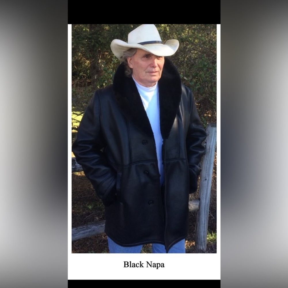 Black Napa Men's Trench Coat